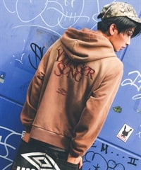 UMBRO アンブロ × Younger Song ヤンガーソング コラボ ジップアップ パーカー 裏毛 MD27-LHD03 ムラサキスポーツ限定(BROWN-M)