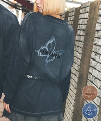 UMBRO アンブロ × Younger Song ヤンガーソング コラボ 長袖 Tシャツ ロンT MD27-LST02A ムラサキスポーツ限定(BLACK-S)