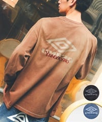 UMBRO アンブロ × Younger Song ヤンガーソング コラボ 長袖 Tシャツ ロンT MD27-LST02B ムラサキスポーツ限定(BLACK-S)