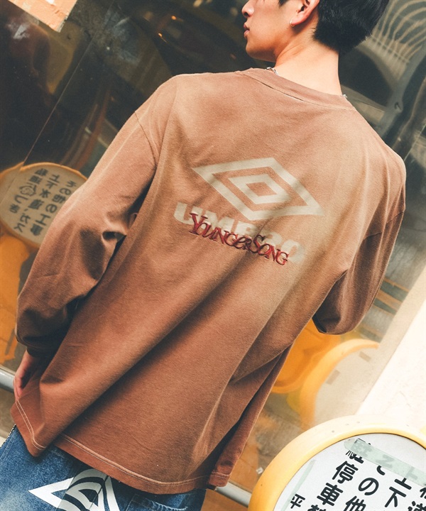 UMBRO アンブロ × Younger Song ヤンガーソング コラボ 長袖 Tシャツ ロンT MD27-LST02B ムラサキスポーツ限定
