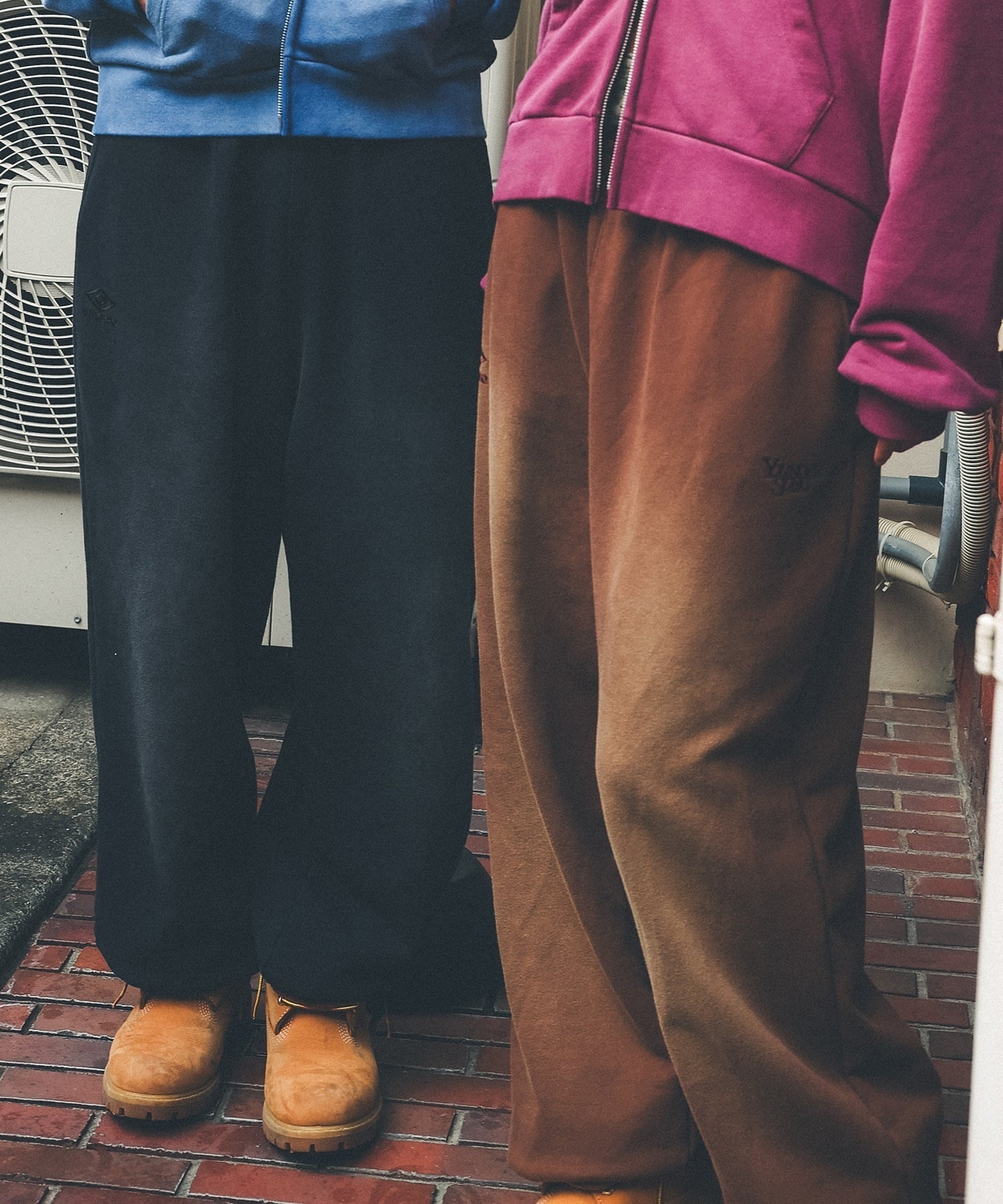 UMBRO アンブロ × Younger Song ヤンガーソング コラボ スウェットパンツ ロングパンツ MD27-LPT05 ムラサキスポーツ限定(BLACK-M)