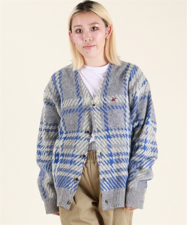 BEVERY HILLS P.C ビバリーヒルズポロクラブ ニット セーター カーディガン レディース チェック 5487-6751