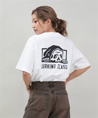 LURKING CLASS ラーキングクラス 半袖 Tシャツ レディース オーバーサイズ ユニセックス ST25STM01W ムラサキスポーツ限定(WHITE-M)