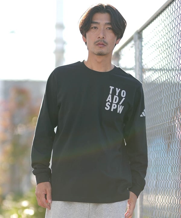 adidas アディダス 長袖 Tシャツ ロンT メンズ M VERBIAGE L S Tシャツ RH346