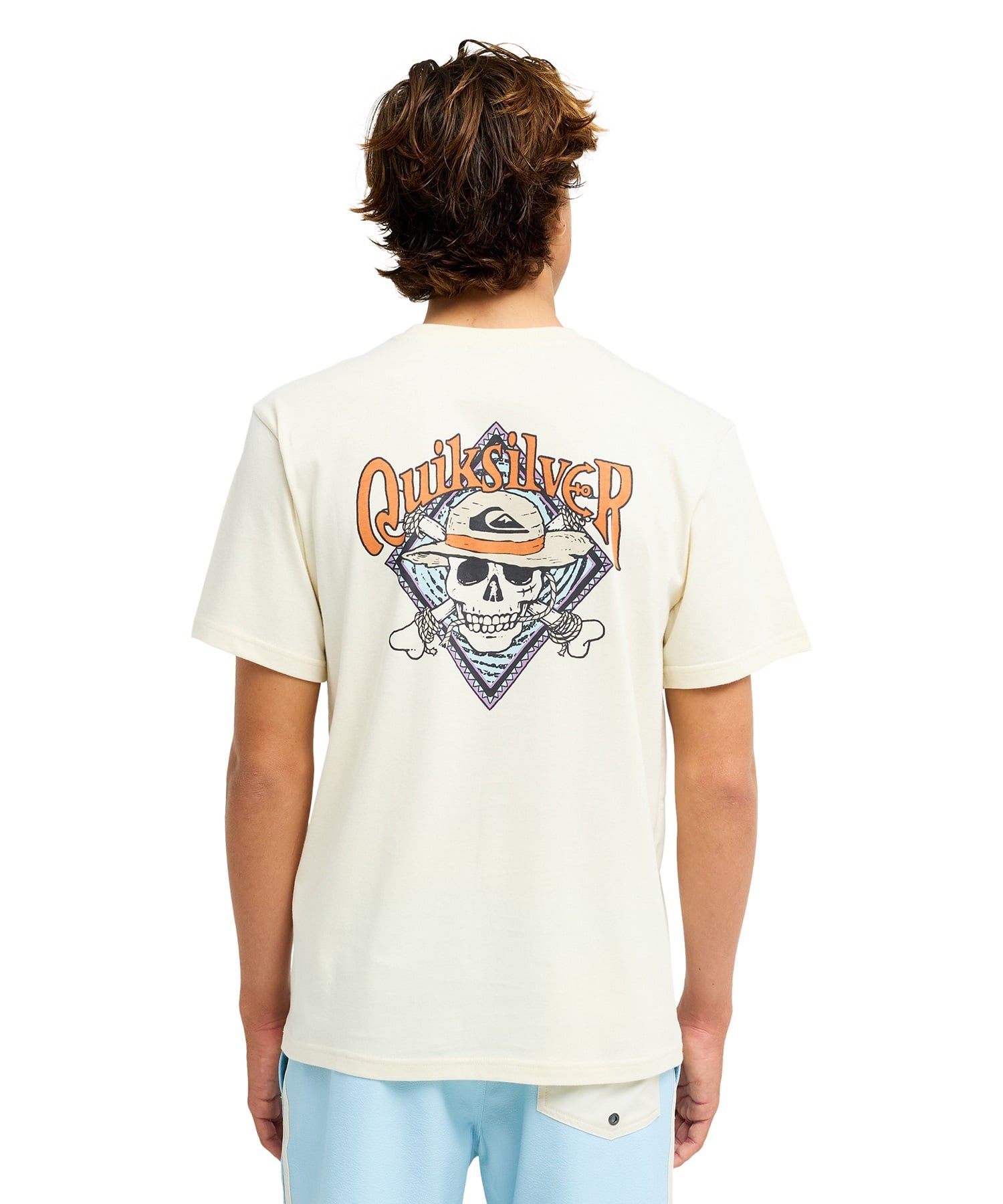 QUIKSILVER クイックシルバー 半袖 Tシャツ メンズ コラボ ONE PIECE X QUIKSILVER PIRATES ISLAND SS EQYZT08508(PHM-S)