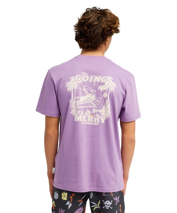 QUIKSILVER クイックシルバー  半袖 Tシャツ メンズ コラボ ONE PIECE X QUIKSILVER MERRY SS EQYZT08510