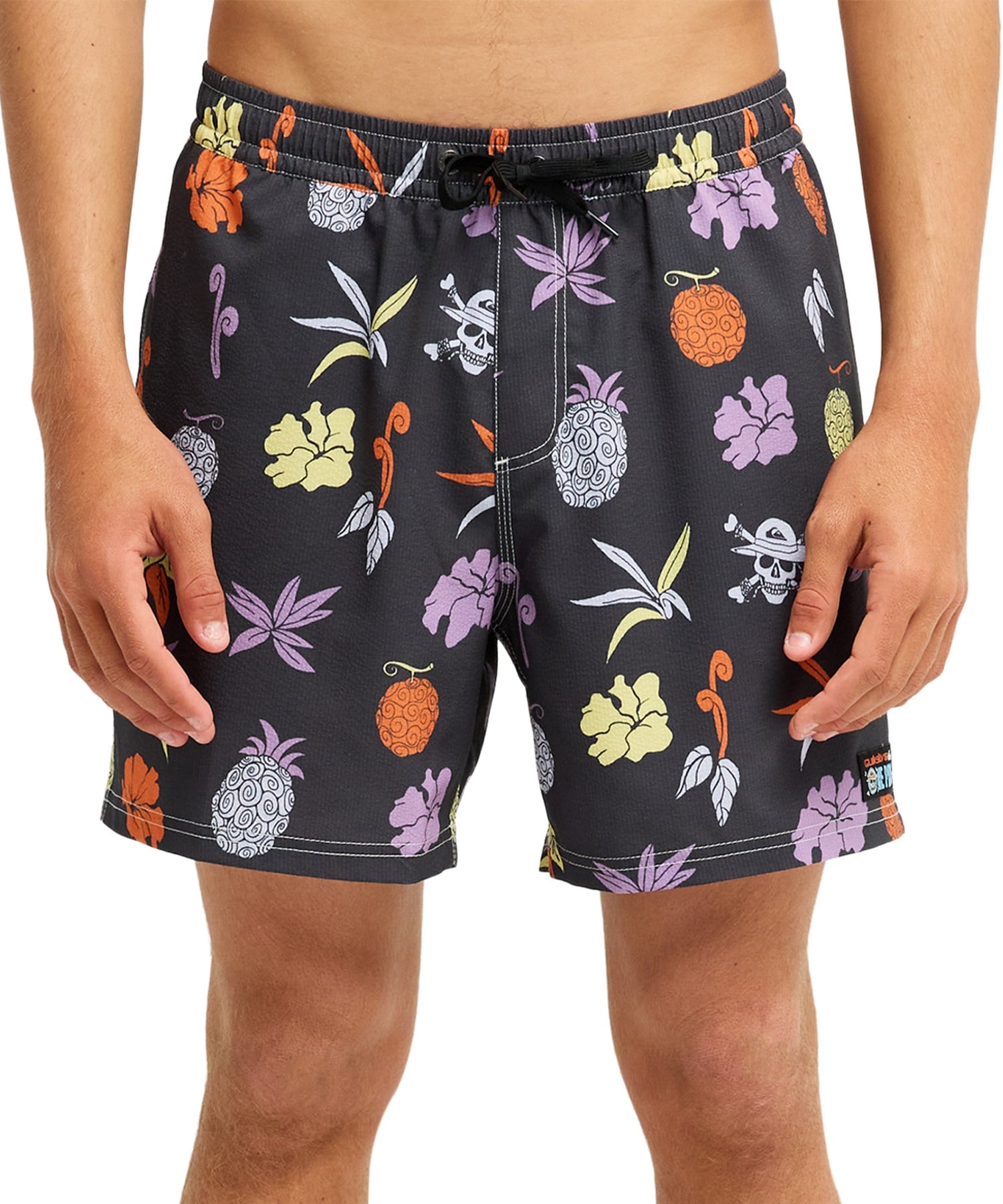 QUIKSILVER クイックシルバー 水着 トランクス ボードショーツ メンズ コラボ ONE PIECE X QUIKSILVER PRINTED VOLLEY 16 EQYJV04260(PHM6-S)