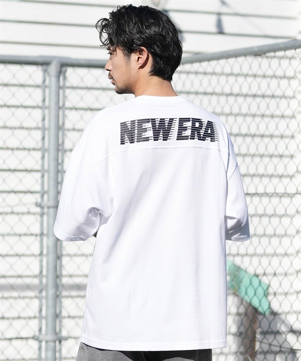NEW ERA ニューエラ 半袖 Tシャツ メンズ オーバーサイズド ドロップショルダー パフォーマンスアパレル バックプリント 吸汗速乾 14744539
