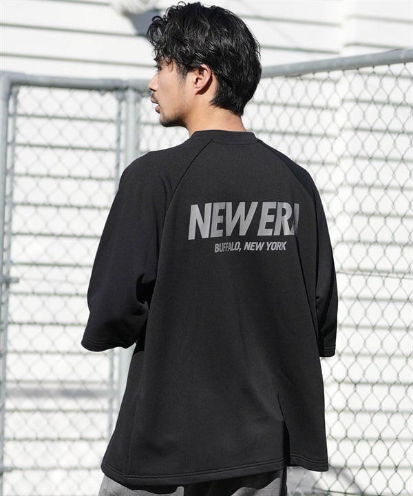 NEW ERA ニューエラ 半袖 Tシャツ メンズ ドライスウェット パフォーマンスアパレル バックプリント 吸汗速乾 静電気防止 14744542