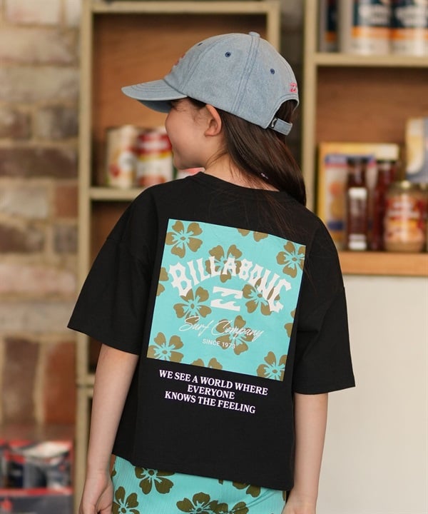 BILLABONG ビラボン 半袖 Tシャツ キッズ ジュニア 子供 バックプリント SQUARE LOGO BG015250