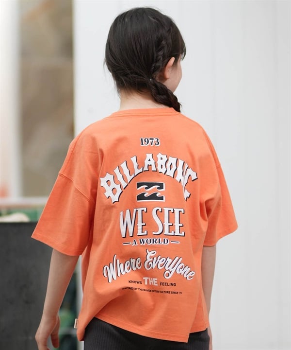 BILLABONG ビラボン 半袖 Tシャツ キッズ ジュニア 子供 バックプリント MESSAGE ARCH BG015251