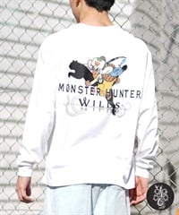 PUMA プーマ 長袖 Tシャツ ロンT メンズ モンスターハンターワイルズ コラボレーション 636485(01-M)