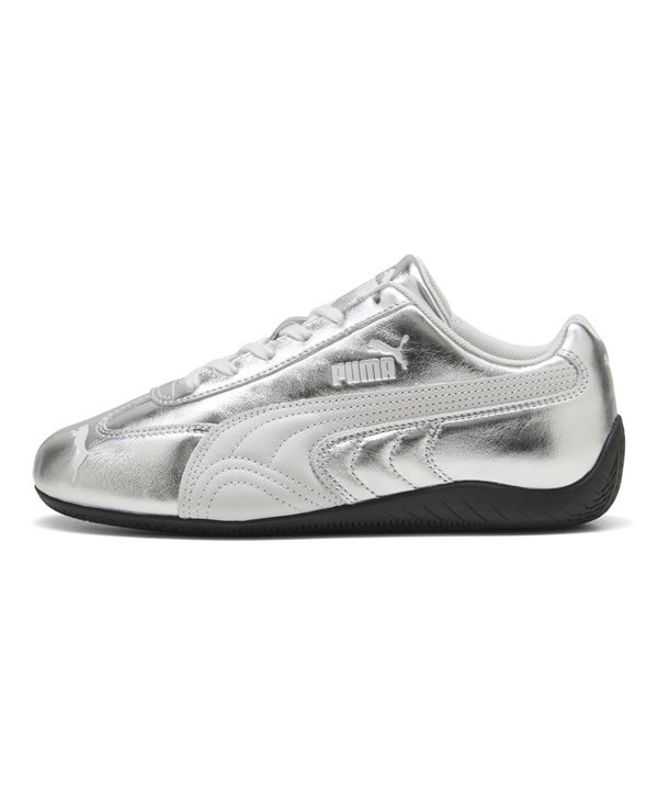 PUMA プーマ ロープロファイルスニーカー レディース ローカット SPEEDCAT SILVER WNS 406881 01(01-23.0cm)
