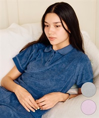 RIKKA FEMME リッカファム 半袖 ポロシャツ レディース パイル生地 吸水速乾 UVカット セットアップ対応 RF6S-2501(GRY-FREE)