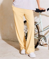 RIKKA FEMME リッカファム ロングパンツ レディース リブパンツ フレア RF6S-3105(YEL-FREE)