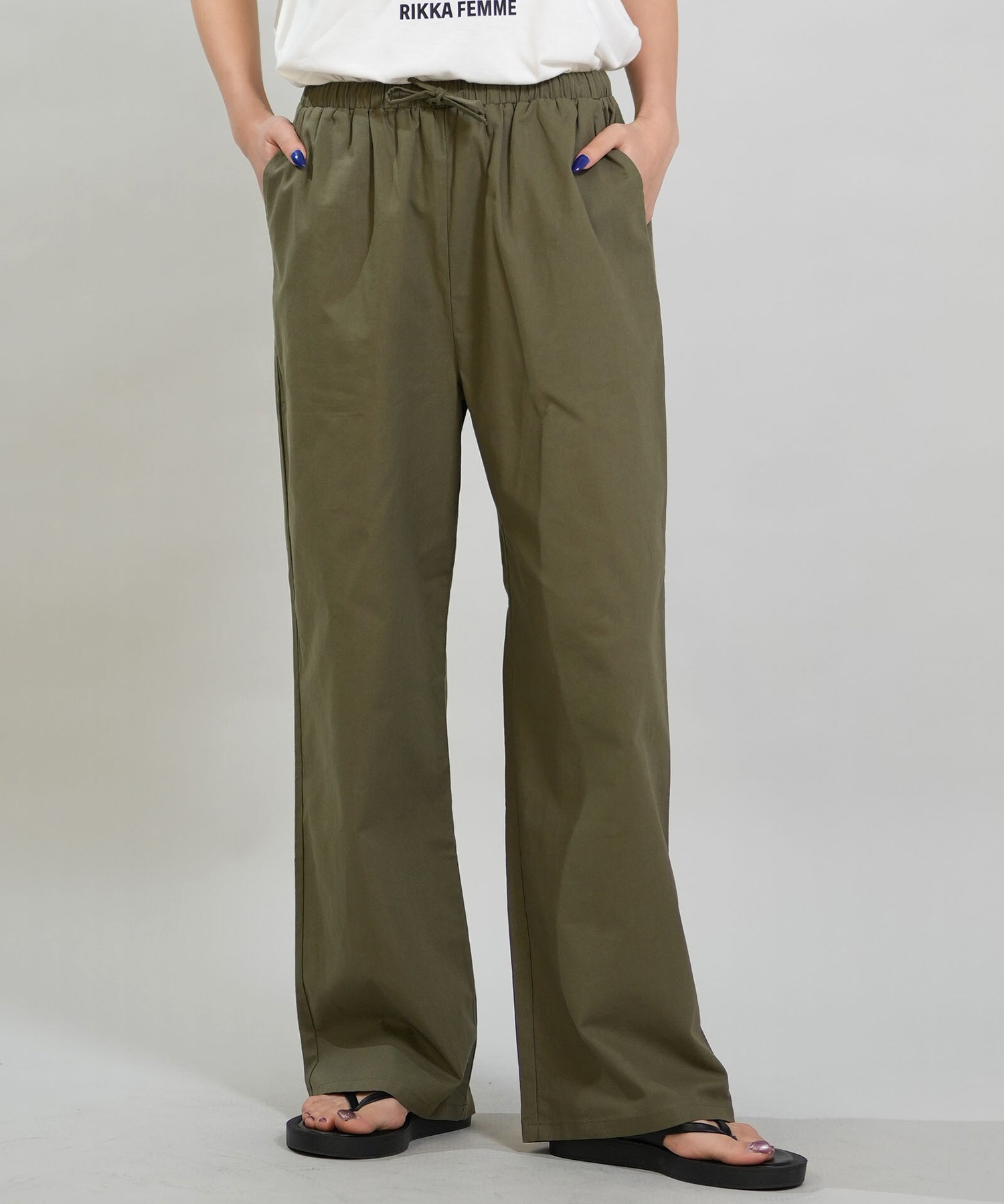 RIKKA FEMME リッカファム ロングパンツ レディース イージーパンツ RF6S-3102(KHA-FREE)