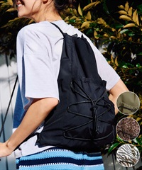 RIKKA FEMME リッカファム ナップサック アニマル柄 ドローコードナップサック RFA6S-0101(BLK-FREE)