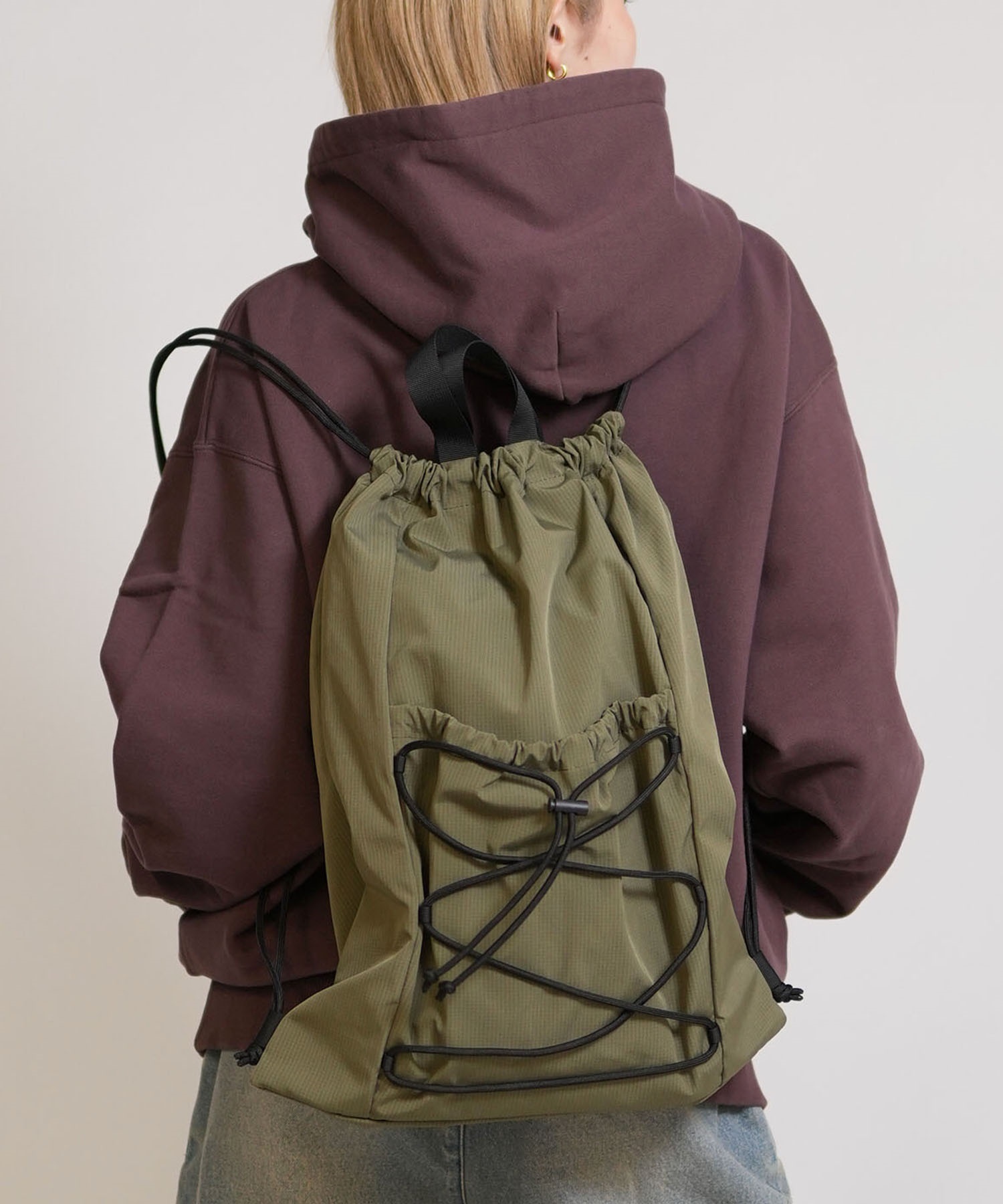 RIKKA FEMME リッカファム ナップサック アニマル柄 ドローコードナップサック RFA6S-0101(KHA-FREE)