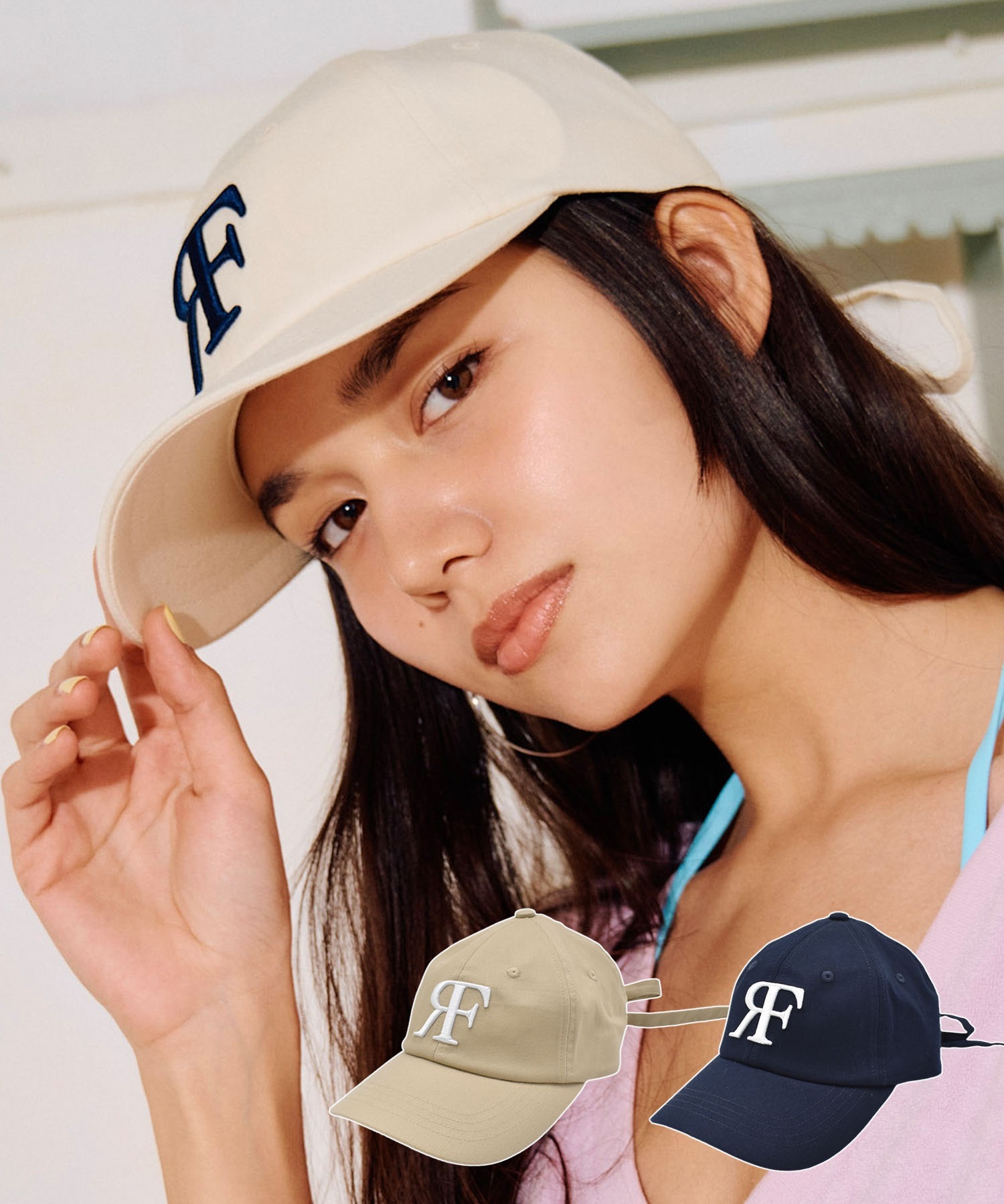 RIKKA FEMME リッカファム キャップ リボンロゴキャップ RFA6S-1101(BEG-FREE)