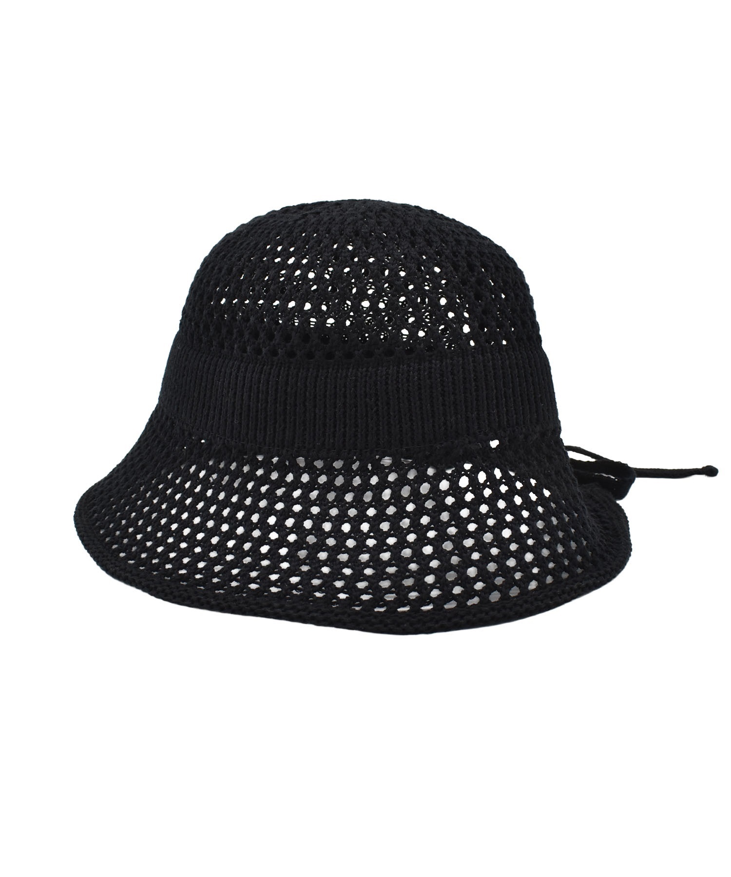 RIKKA FEMME リッカファム ハット バケットハット サマーニットハット RFA6S-1201(BLK-FREE)