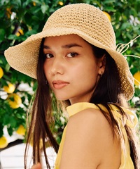 RIKKA FEMME リッカファム ハット ペーパーハット 麦わら帽子 RFA6S-1203(BEG-FREE)