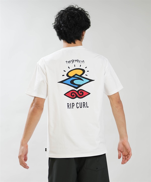 RIP CURL リップカール 半袖 Tシャツ メンズ UVカット SEARCH ICON RASH RCM6S-4303