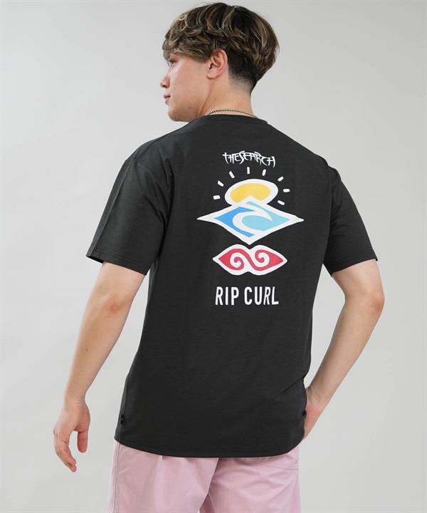 RIP CURL リップカール 半袖 Tシャツ メンズ UVカット SEARCH ICON RASH RCM6S-4303