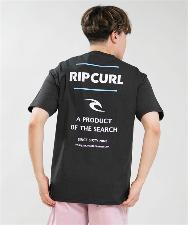 RIP CURL リップカール 半袖 Tシャツ メンズ UVカット SEARCH ICON RASH RCM6S-4305