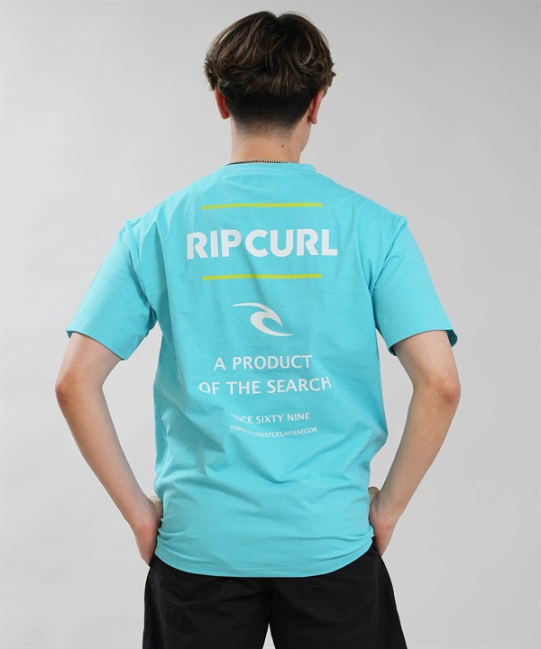 RIP CURL リップカール 半袖 Tシャツ メンズ UVカット SEARCH ICON RASH RCM6S-4305