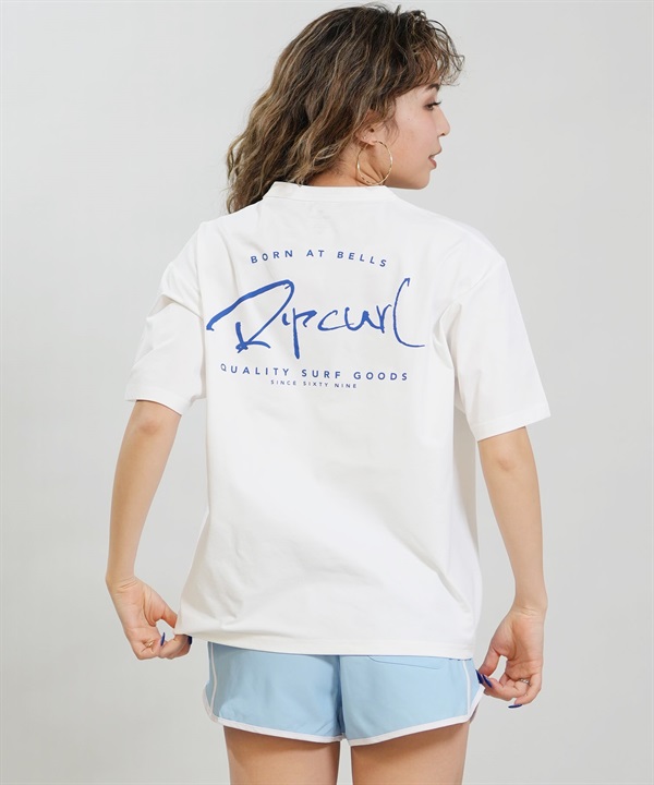 RIP CURL リップカール 水着 ラッシュガード 半袖 Tシャツ レディース 水陸両用 WIDE FIT TEE UVケアラッシュガード RCL6S-4304