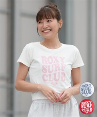 ROXY ロキシー 半袖 Tシャツ レディース チビT 丈短め クロップド丈 RST261086(WHT-M)