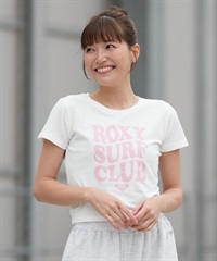ROXY ロキシー 半袖 Tシャツ レディース チビT 丈短め クロップド丈 RST261086(WHT-M)