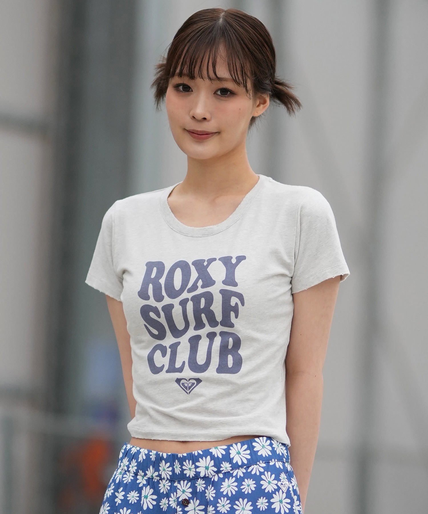 ROXY ロキシー 半袖 Tシャツ レディース チビT 丈短め クロップド丈 RST261086(HER-M)