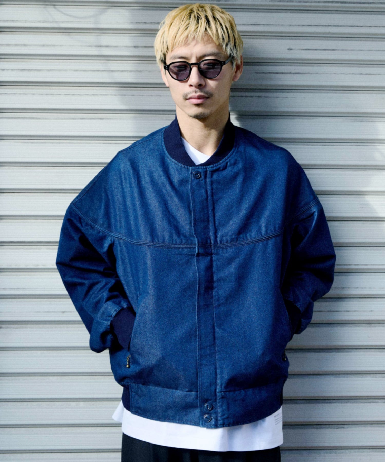 DEAR LAUREL ディアローレル ジャケット メンズ デニム DNM DERBY JACKET ダービージャケット DL26S-0103(NVY-M)