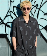 DEAR LAUREL ディアローレル 半袖 シャツ メンズ 水陸両用 VACATION SHIRT DL26S-2403(GRY-M)