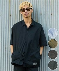 DEAR LAUREL ディアローレル 半袖 シャツ メンズ セットアップ対応 SHORE TECH SS SHIRT DL26S-2402(BLK-M)