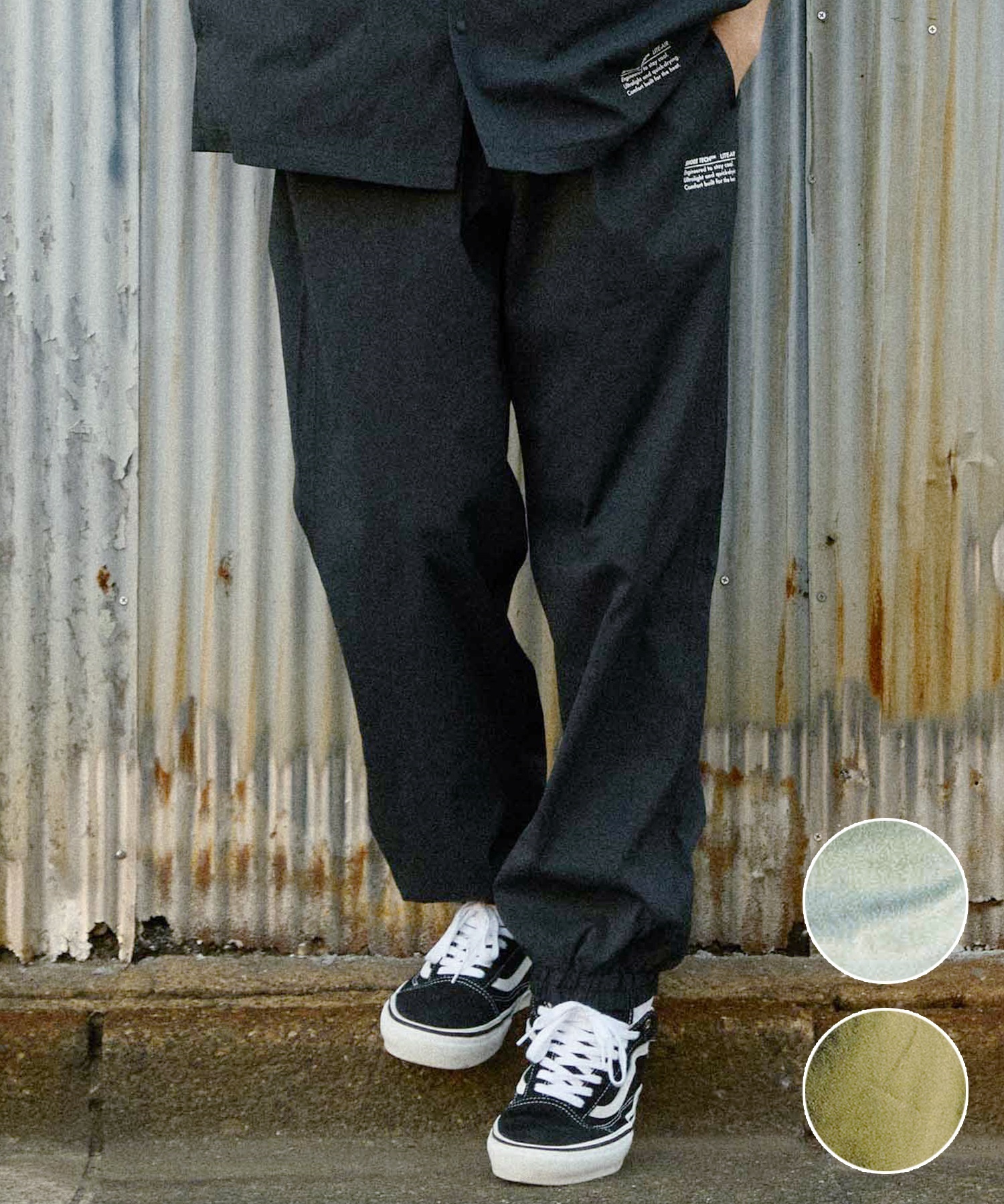 DEAR LAUREL ディアローレル ロングパンツ メンズ SHORE TECH JOGGER DL26S-3101(BLK-M)