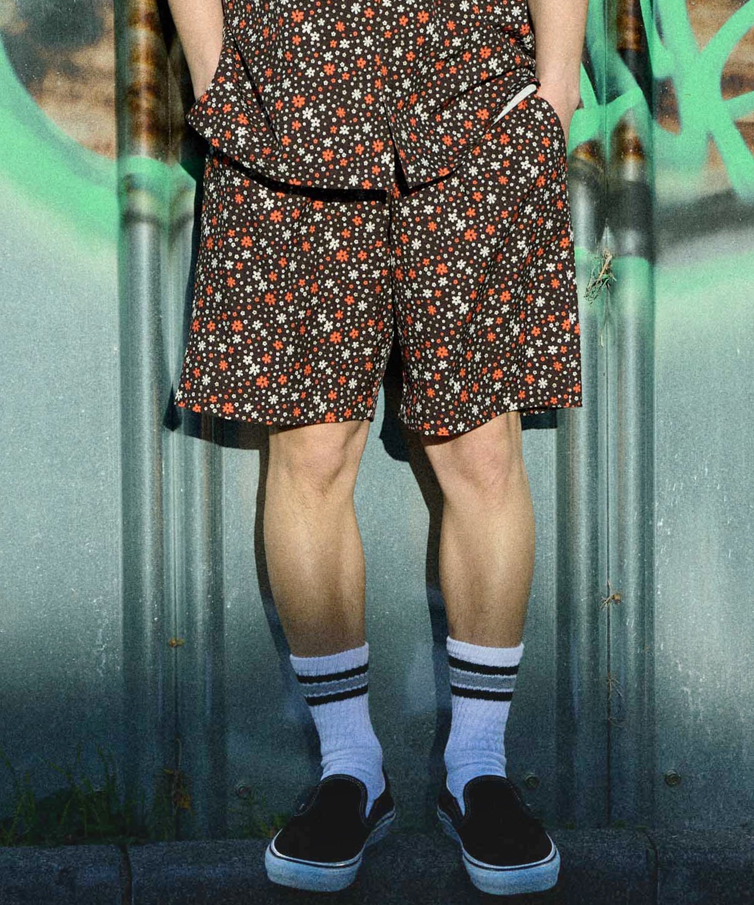 DEAR LAUREL ディアローレル ハーフパンツ ショートパンツ 水陸両用 ショーツ VACATION SHORTS DL26S-3302(RED-M)