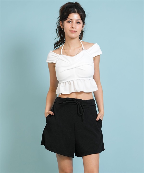 Beach Queen ビーチクイーン 水着 セット ビキニ レディース 3点セット ジャガード ツイスト 413530 ムラサキスポーツ限定