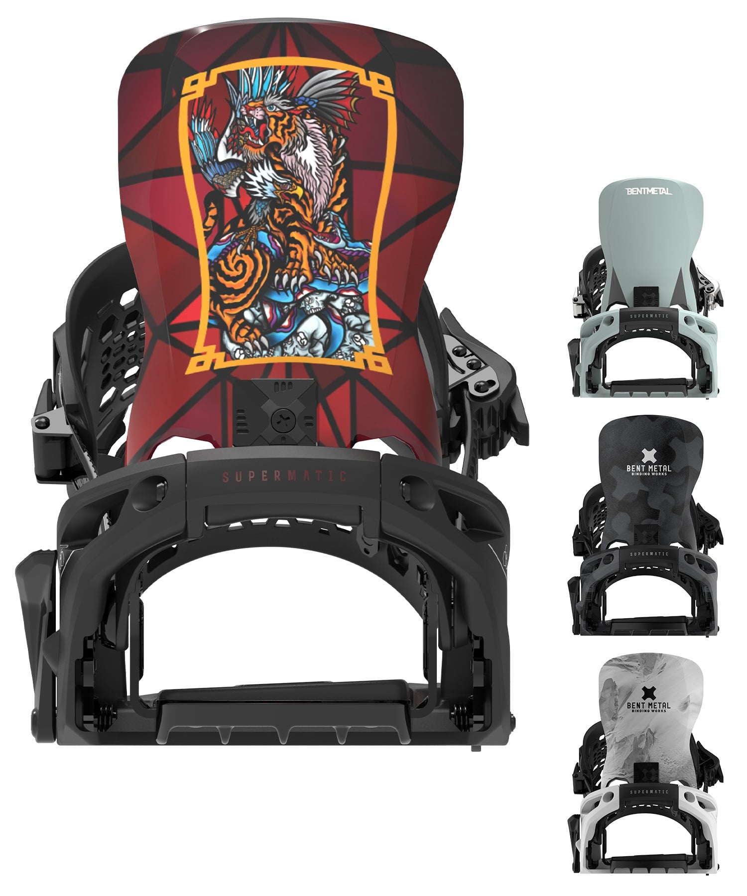 BENTMETAL ベントメタル ライトニングスーパーマチック LIGHTNING SUPERMATIC スノーボード バインディング ビンディング ユニセックス 26-27 早期購入(WHITE-M)
