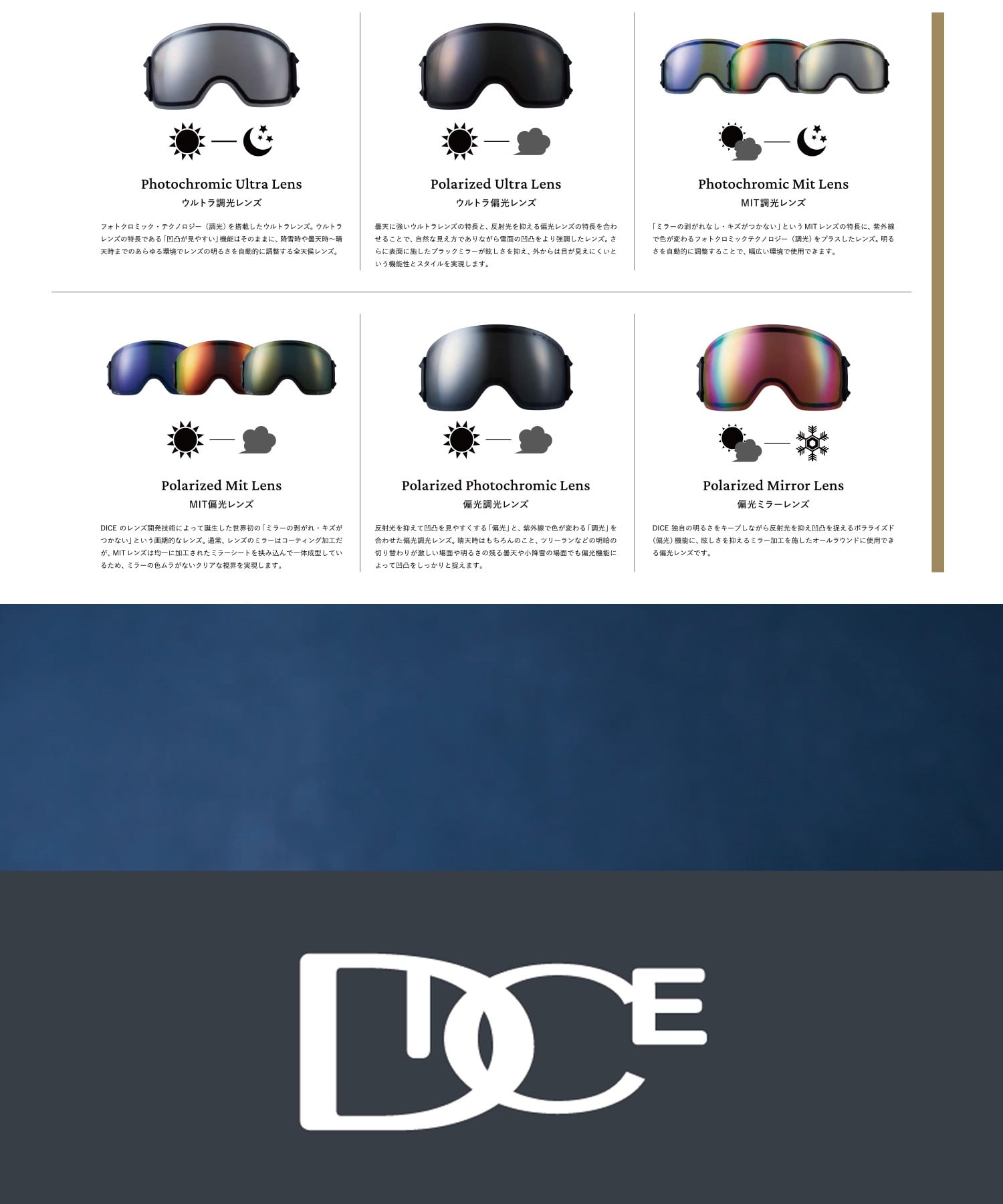 DICE ダイス GOODMAN GM45656 調光レンズ 平面レンズ スノーボード ゴーグル ユニセックス ムラサキスポーツ 24-25モデル LL G11(G-ONESIZE)