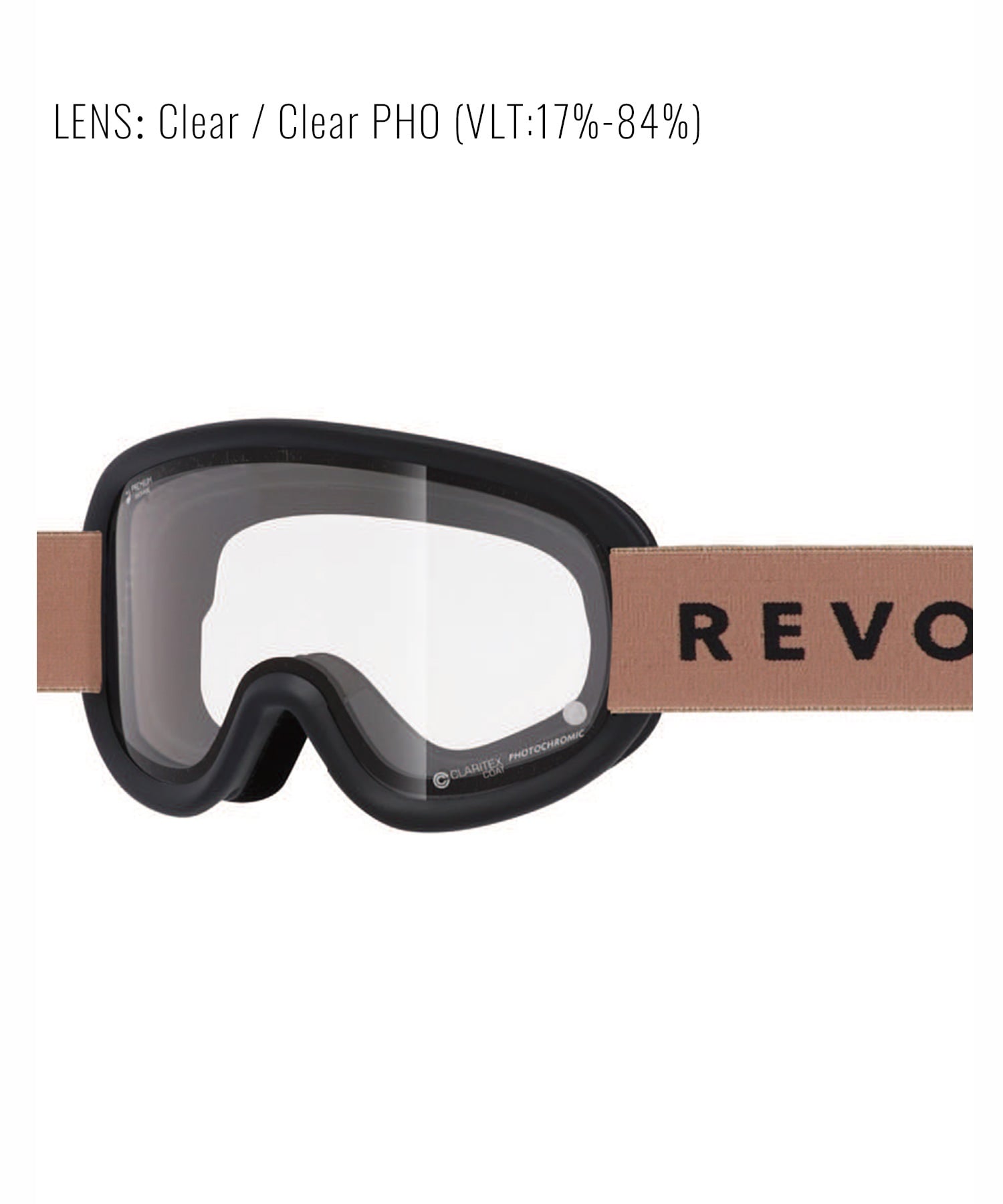 REVOLT リボルト SUPER LIGHT FRAME R25MBK 調光レンズ 平面レンズ スノーボード ゴーグル ユニセックス ムラサキスポーツ 24-25モデル LL J17(BGP-ONESIZE)