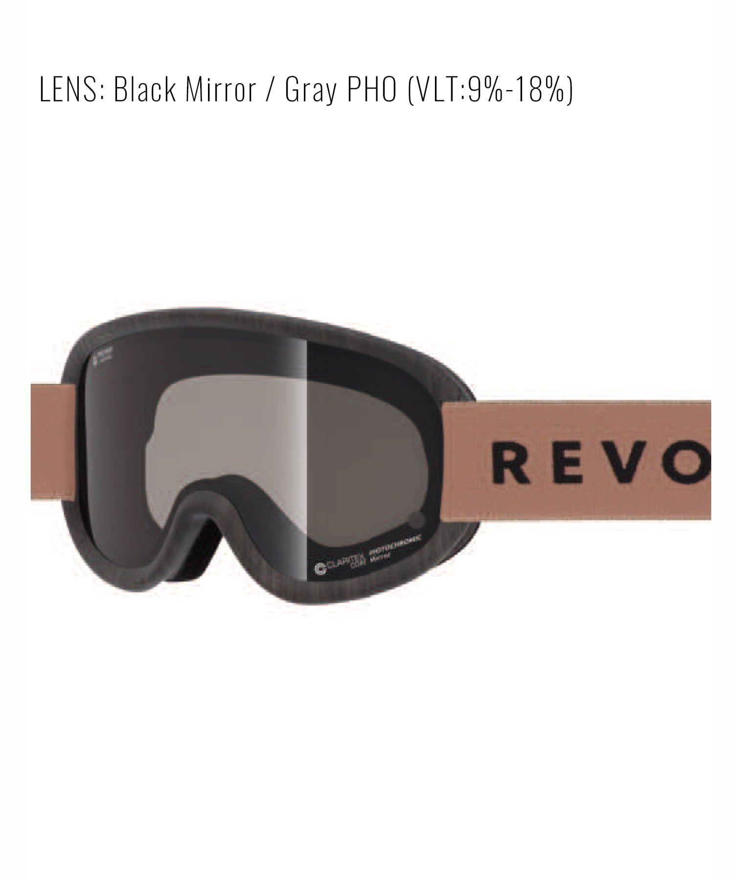 REVOLT リボルト SUPER LIGHT FRAME R25MBW 調光レンズ 平面レンズ スノーボード ゴーグル ユニセックス ムラサキスポーツ 24-25モデル LL J17(BGP-ONESIZE)