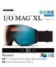 SMITH スミス I O MAG XL 球面 スノーボード ゴーグル ユニセックス ムラサキスポーツ 24-25モデル LL I20(Black-ONESIZE)