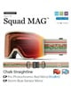 SMITH スミス SQUAD MAG 平面 スノーボード ゴーグル ユニセックス ムラサキスポーツ 24-25モデル LX I20(ChalkStraightline-ONESIZE)