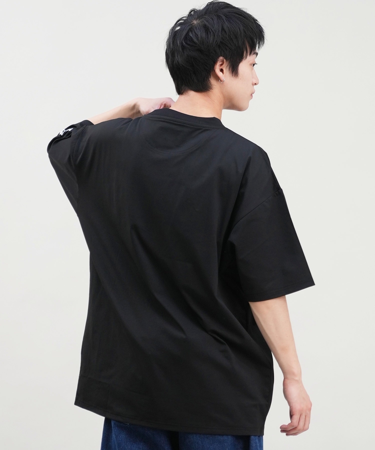 DEVILUSE デビルユース メンズ ラッシュガード 半袖 Tシャツ オーバーサイズ 水陸両用 ムラサキスポーツ限定 243OO1ST301DU(WHT-M)