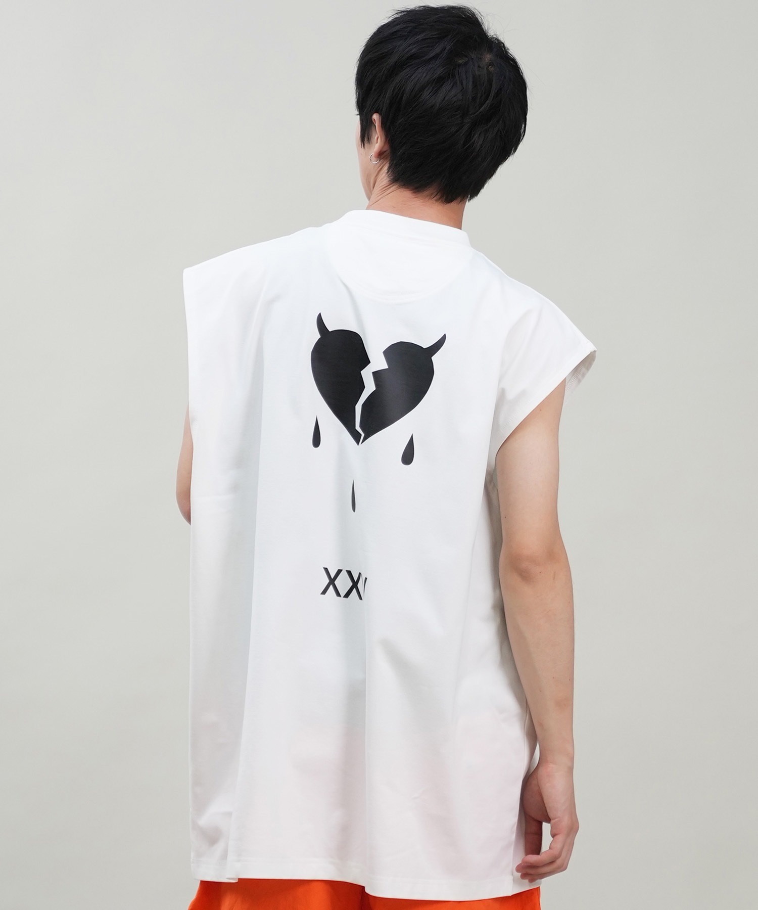 DEVILUSE デビルユース メンズ ラッシュガード ノースリーブ タンクトップ 水陸両用 ムラサキスポーツ限定 243OO1ST307DU(WHT-M)