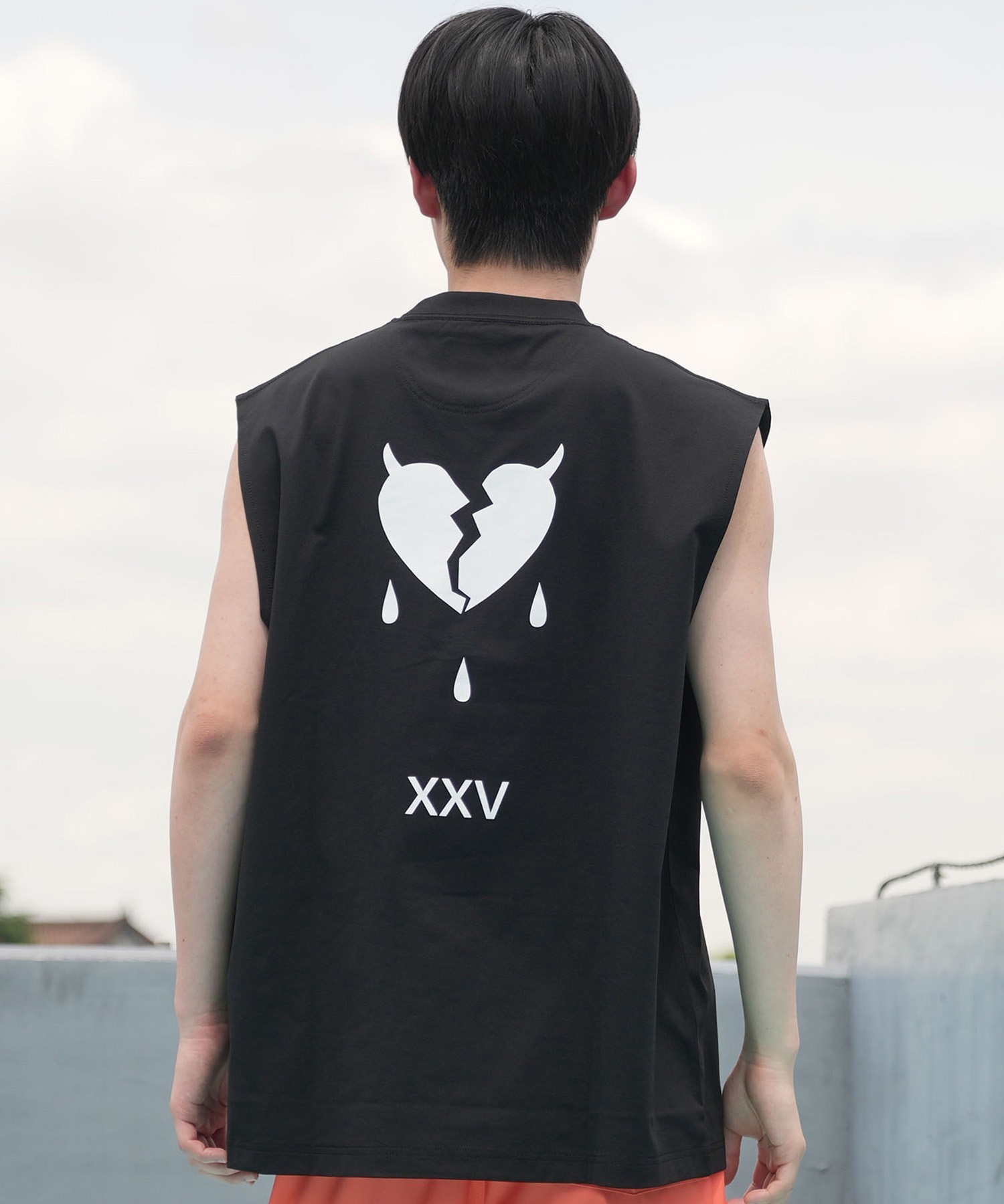 DEVILUSE デビルユース メンズ ラッシュガード ノースリーブ タンクトップ 水陸両用 ムラサキスポーツ限定 243OO1ST307DU(WHT-M)