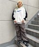 X-GIRL/エックスガール  CONTRAST COLOR SWEAT HOODIE レディース プルオーバー パーカー 105233012022(WHITE-M)