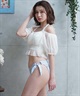 LAETITIA レリッタ 水着 レディース  オフショルダー パフスリーブ ショートパンツ 3点セット 441501(WT-9)
